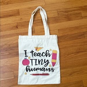 TEACHER White Tote Bag